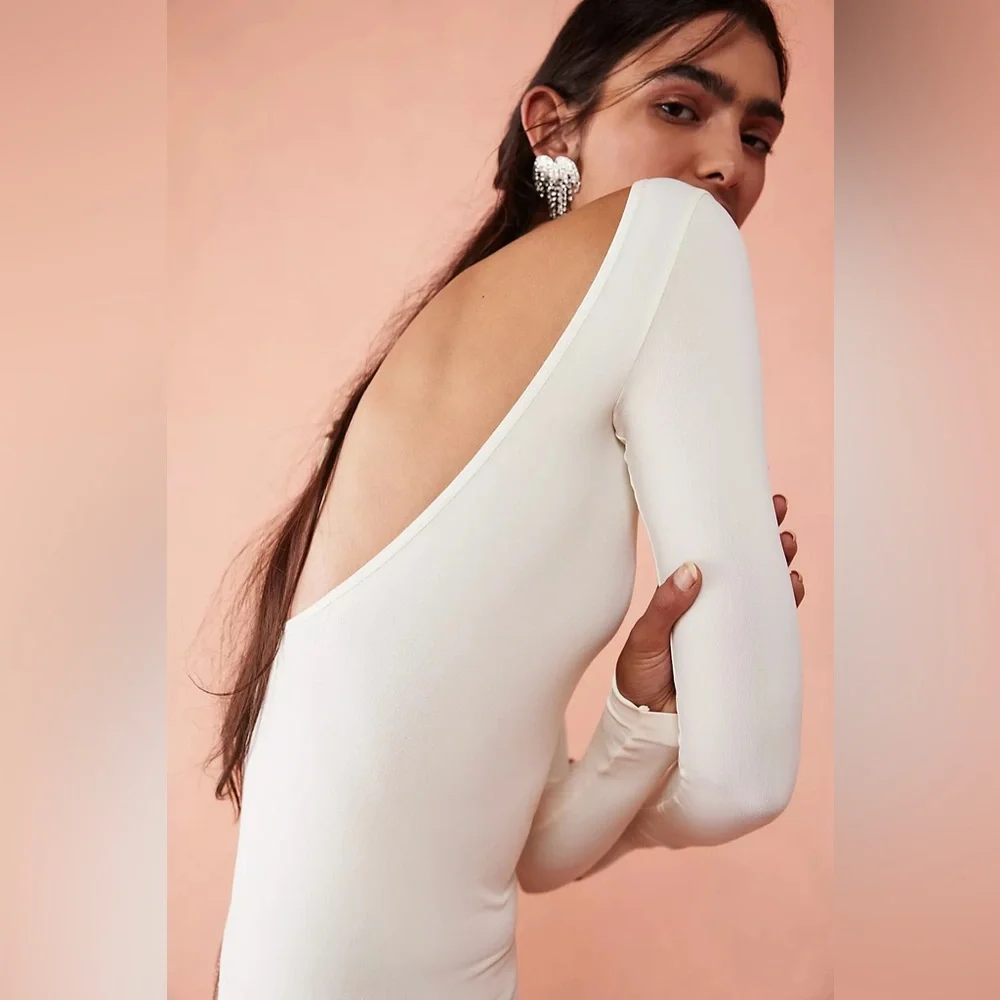 NWOT Free People Intimately Low-Back Seamless Long Sleeve